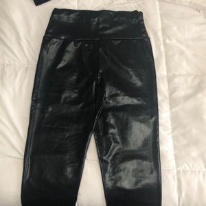Faux leather leggings
